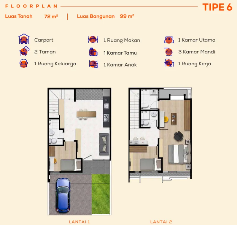 Floor plan for IZZI Family Growth